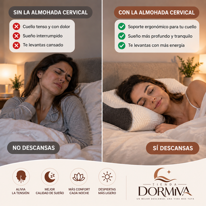 Almohada Ortopédica Cervical para un Descanso Más Cómodo